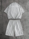 Conjunto Pavtros Studios Knit Retro Polo Shorts Set