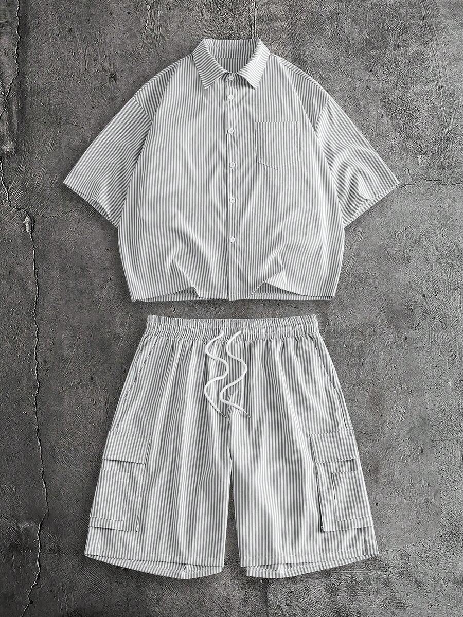 Conjunto Pavtros Studios Knit Retro Polo Shorts Set — Foto 26
