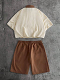 Conjunto Pavtros Studios Knit Retro Polo Shorts Set