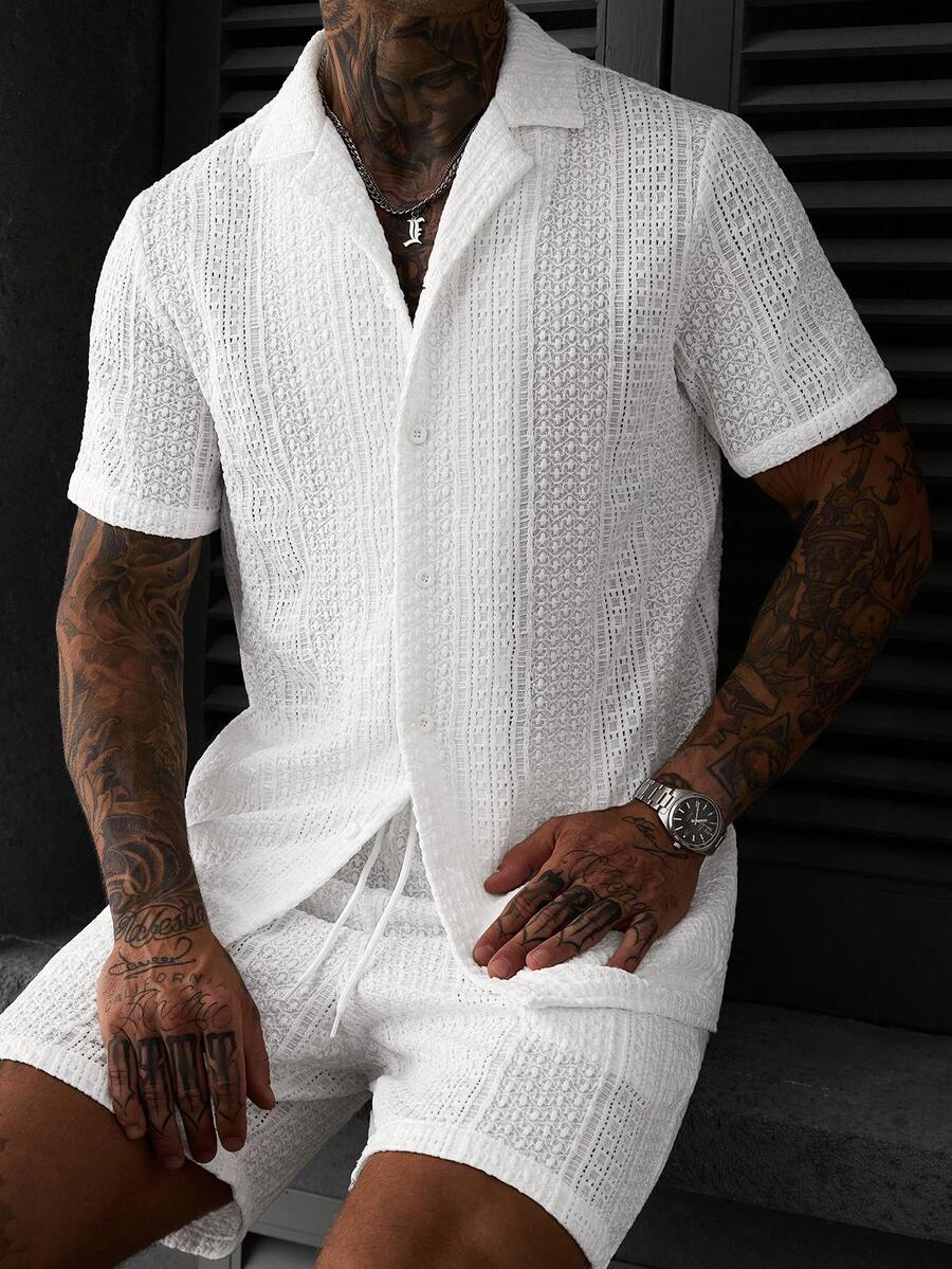 Conjunto Masculino Jacquard Slim — Pavtros