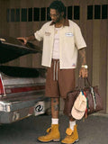 Conjunto Pavtros Studios Knit Retro Polo Shorts Set