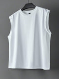 PAVTROS Regata Masculina de Verão Casual Fashion Street para Férias e Uso Diário, Estampa de Morango e Letras, Modelagem Solta, Holiday