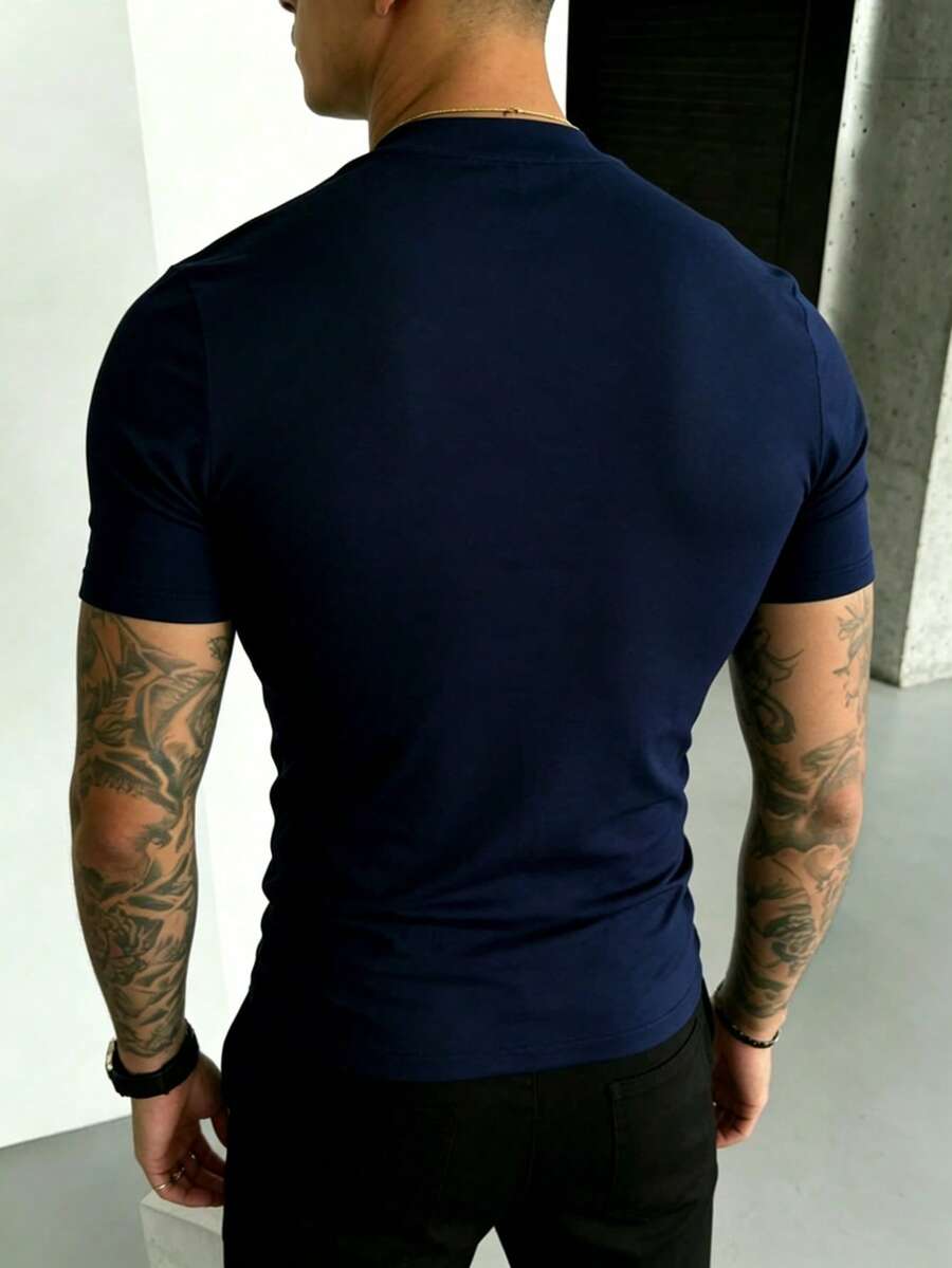 Camiseta Premium Masculina Gola Minimal — Pavtros (foto 7)