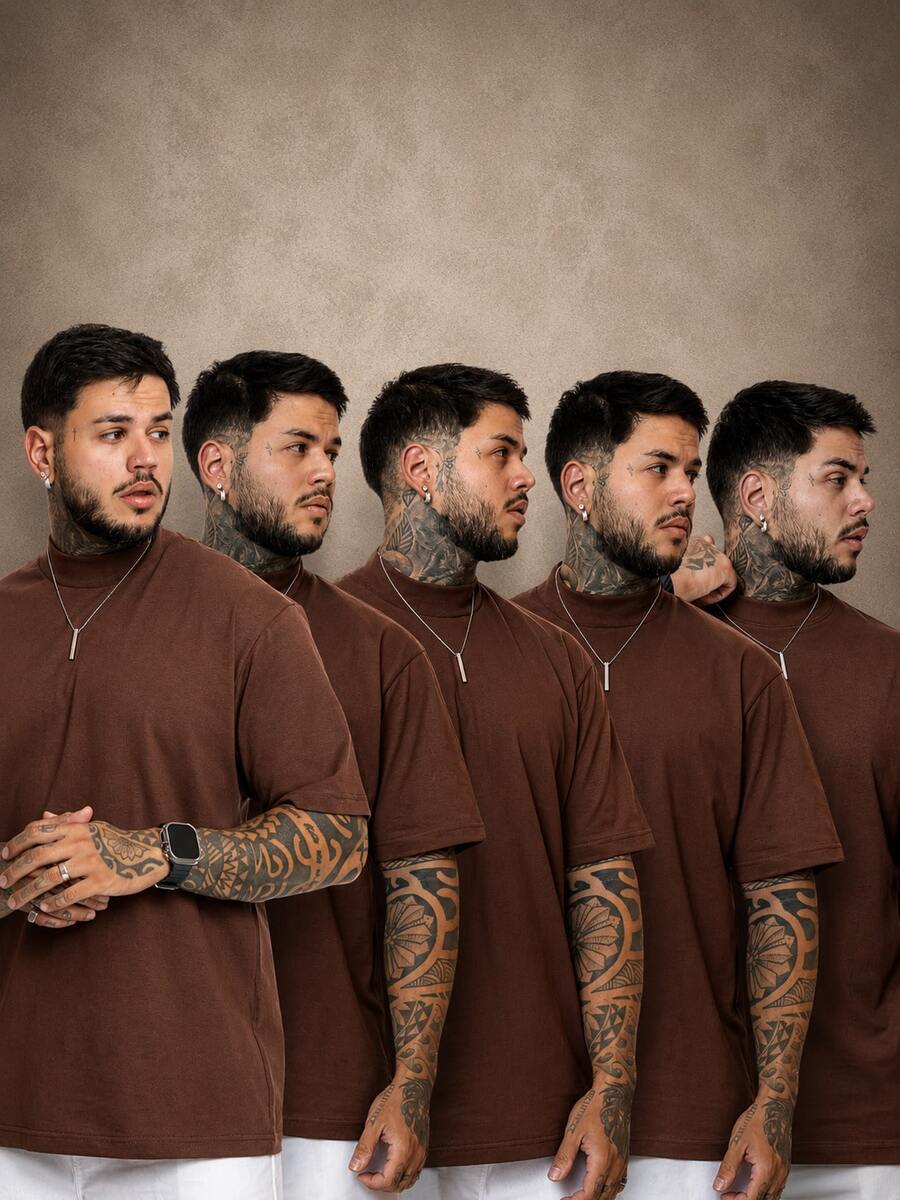Kit Pavtros Oversized Street 5 Camisetas