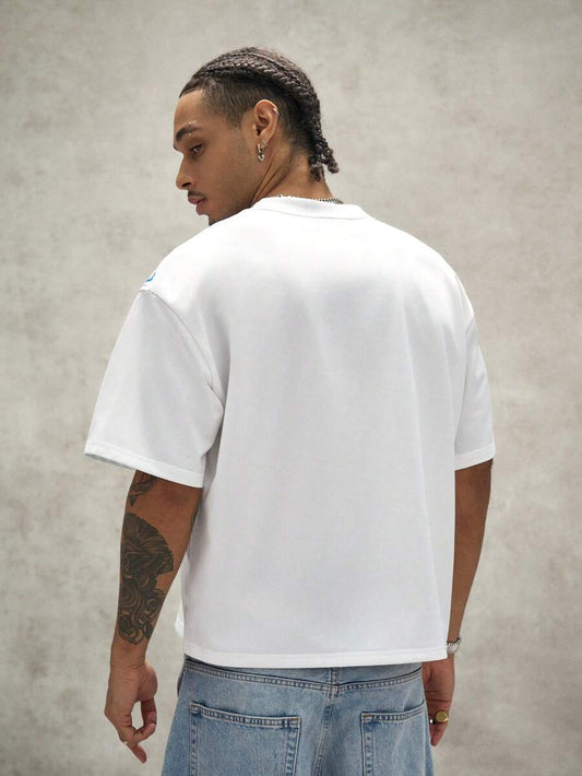 Camiseta Pavtros Calligraphy Quotes White Oversized