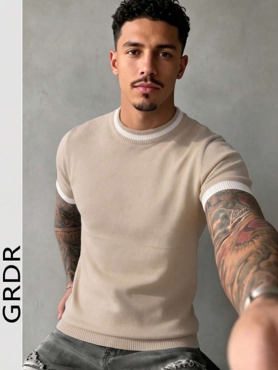 Camiseta Pavtros Listrada Minimalista