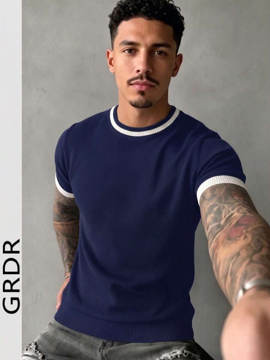 Camiseta Pavtros Listrada Minimalista