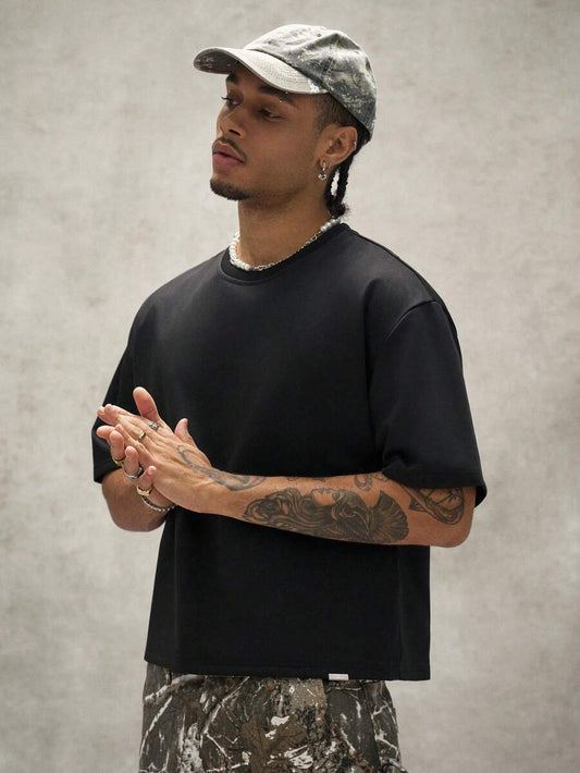 Camiseta Pavtros Club Calligraphy Black Oversized