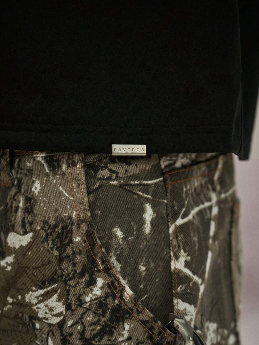 Camiseta Pavtros Club Calligraphy Black Oversized - foto 4