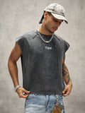 PAVTROS Regata Masculina de Verão Casual Fashion Street para Férias e Uso Diário, Estampa de Morango e Letras, Modelagem Solta, Holiday