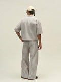 Conjunto Pavtros Studios Pinstripe Short-Sleeve Tracksuit