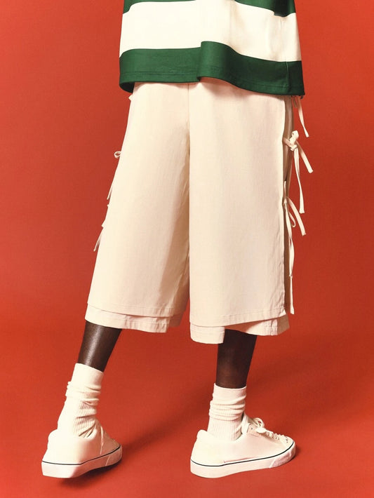 Bermuda Pavtros Studios Avant-Garde Tie Cargo Jorts