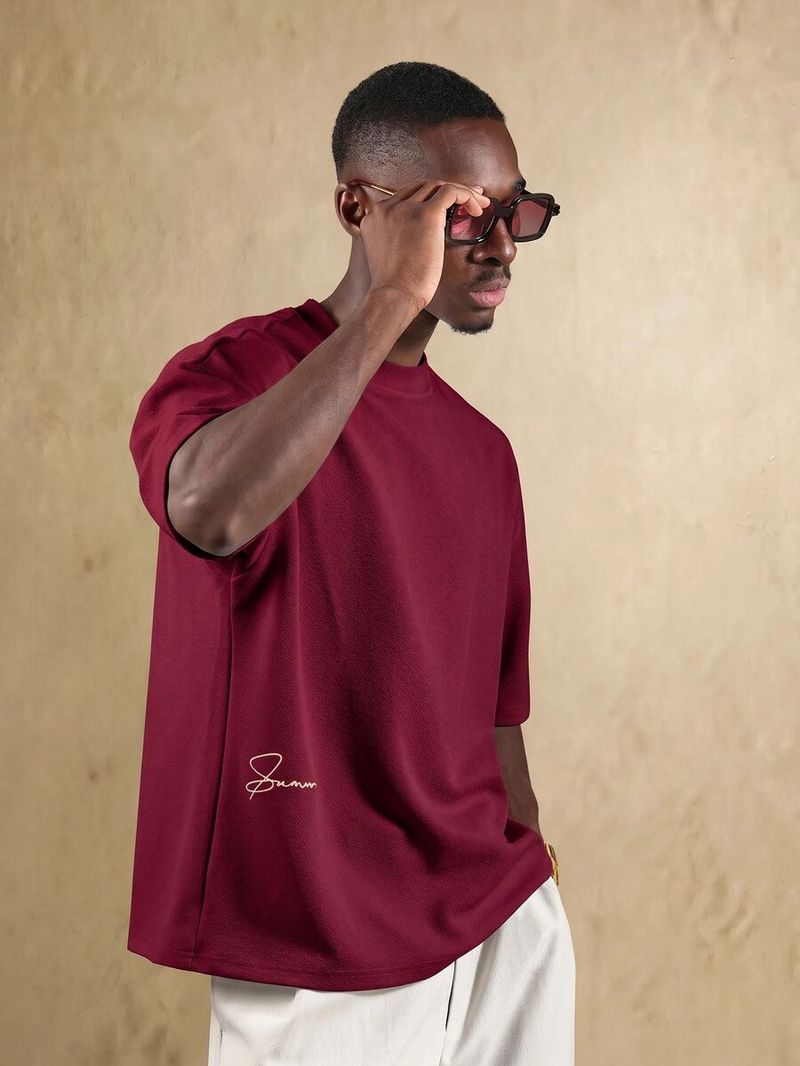 Camiseta Casual Masculina na cor Preto — Signature (foto 35)