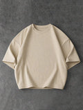 PAVTROS Camiseta Masculina Oversize de Manga Curta Estilo Graffiti de Rua, Camiseta Cropped de Manga Curta com Gola Redonda e Ajuste Solto, Estilo Hip-Hop de Rua Americano, Rua Retrô, Personalizada, Dança de Rua, Skate, Rap, Graffiti, Subcultura, Solta, E