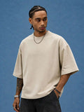 PAVTROS Camiseta Masculina Oversize de Manga Curta Estilo Graffiti de Rua, Camiseta Cropped de Manga Curta com Gola Redonda e Ajuste Solto, Estilo Hip-Hop de Rua Americano, Rua Retrô, Personalizada, Dança de Rua, Skate, Rap, Graffiti, Subcultura, Solta, E