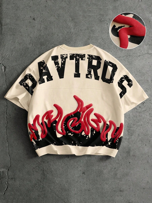 Camiseta Pavtros Flames Puff 3D