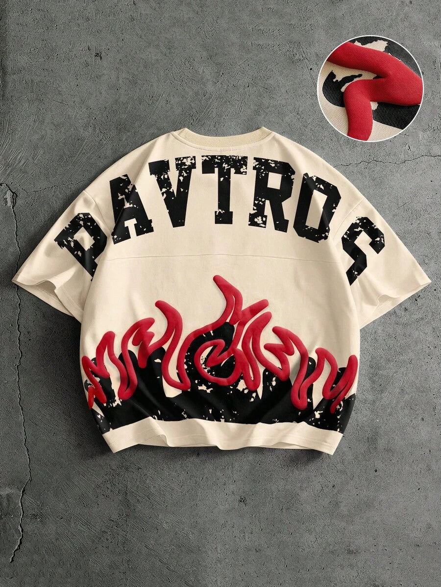 Camiseta Pavtros Flames Puff 3D
