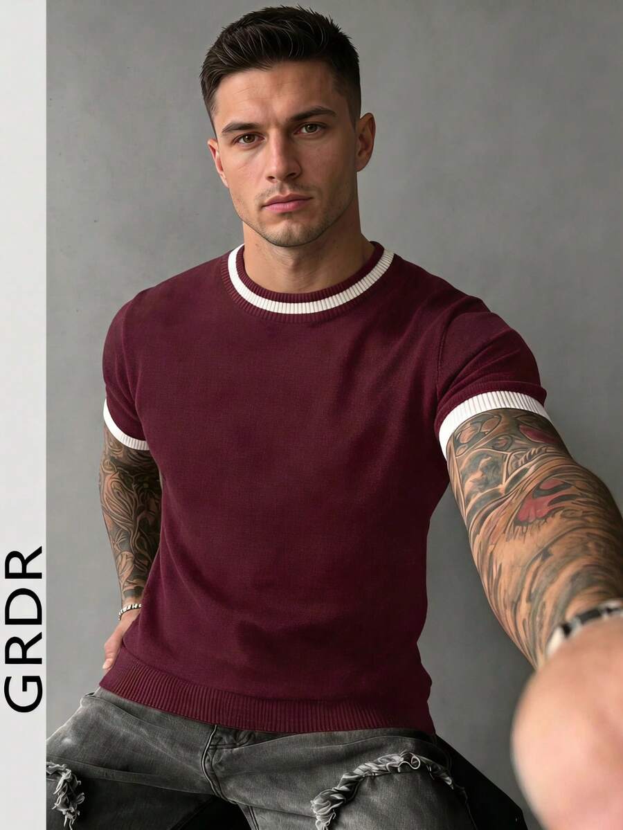 Camiseta Pavtros Listrada Minimalista