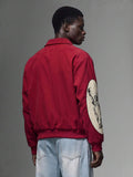 Jaqueta Pavtros Jazz Corduroy Red Zip-Up
