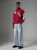 Jaqueta Pavtros Jazz Corduroy Red Zip-Up