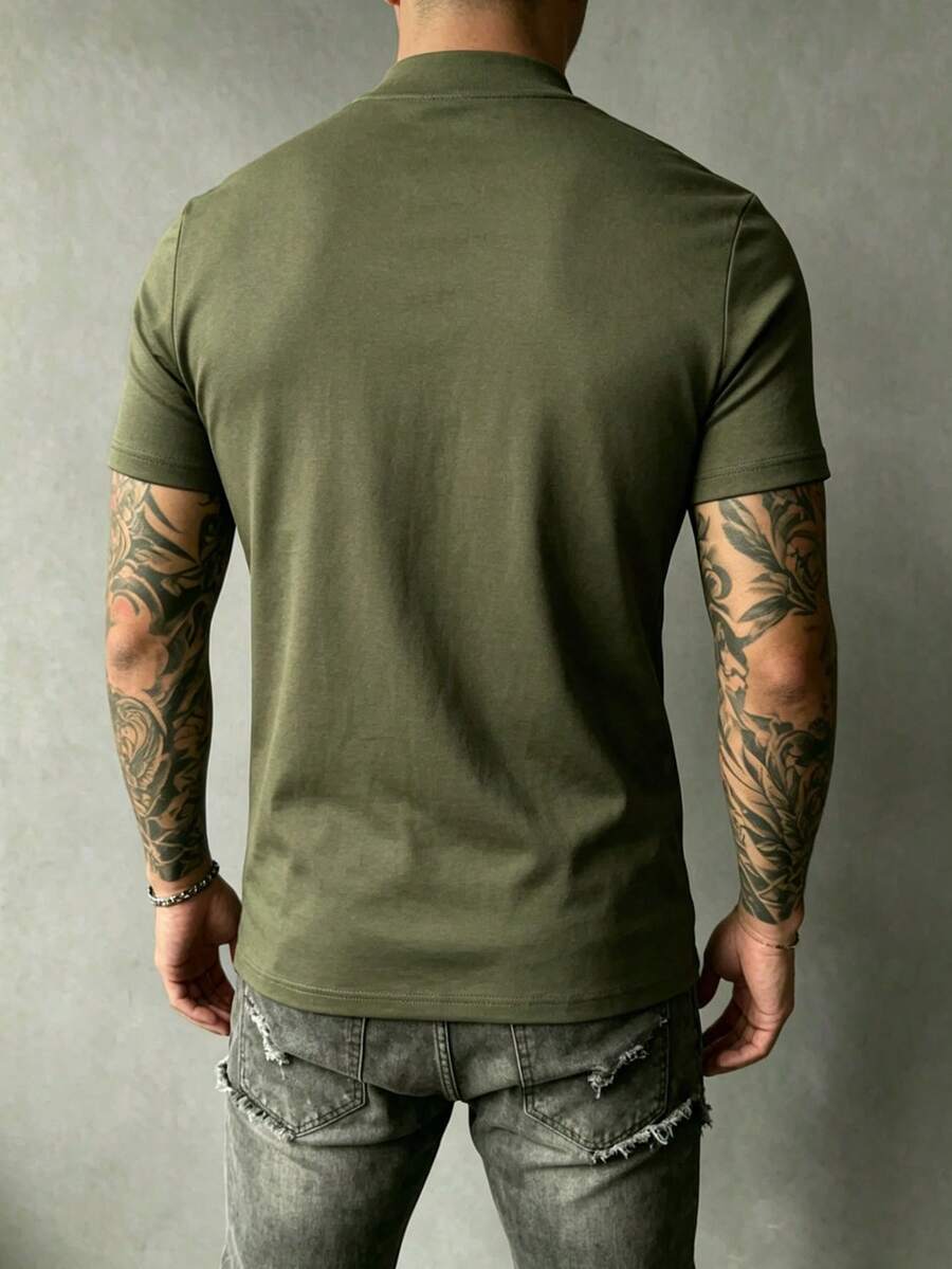 Camiseta Premium Masculina Gola Minimal — Pavtros (foto 42)