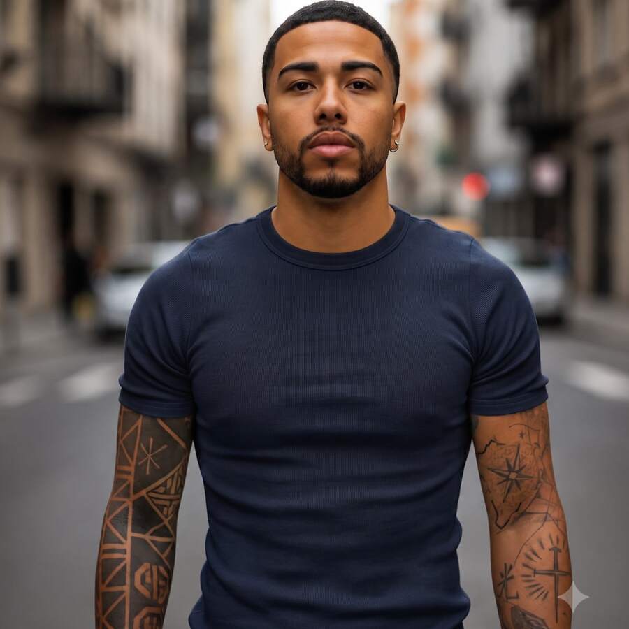 Camiseta Justa Americana Canelada Gringa Camiseta Slim Estilo Casual Masculino Premium Primavera Verão
