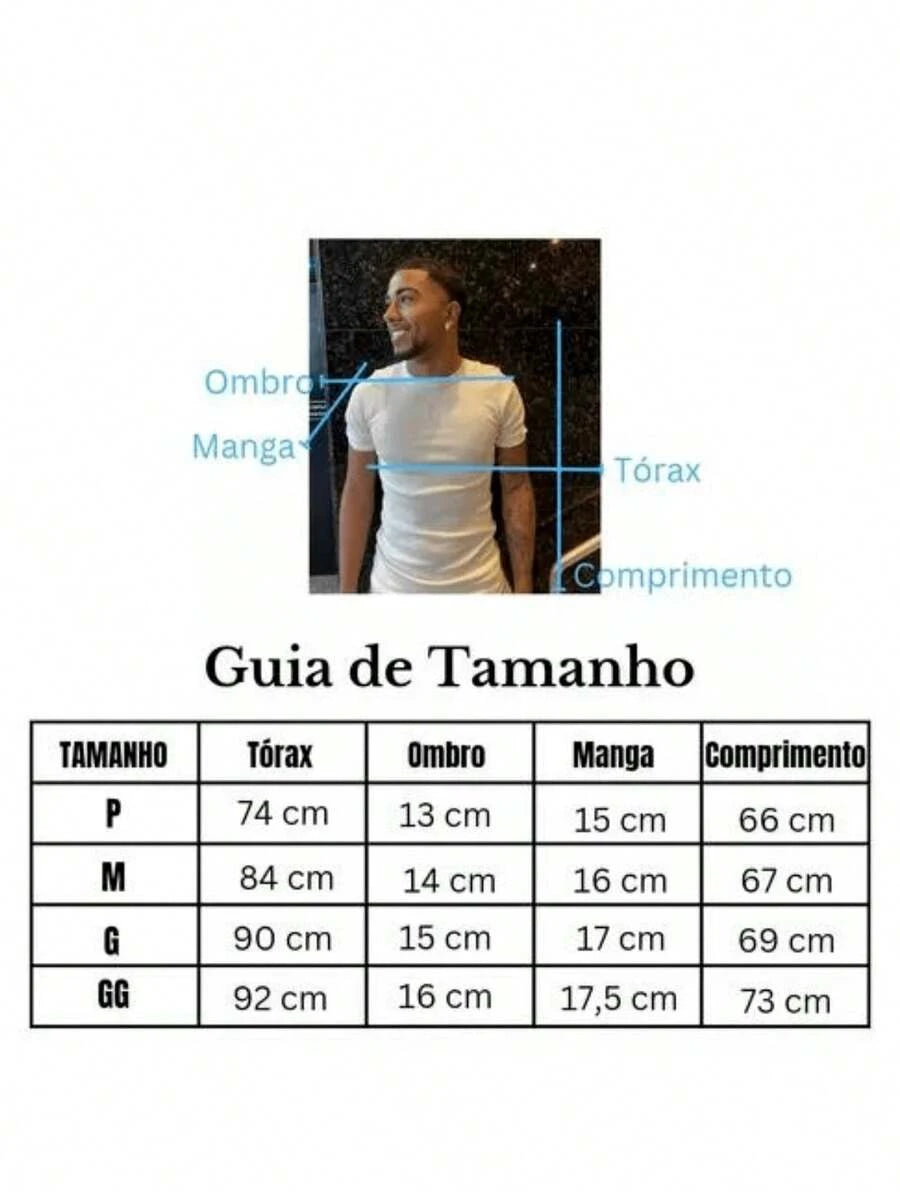 Camiseta Justa Americana Canelada Gringa Camiseta Slim Estilo Casual Masculino Premium Primavera Verão