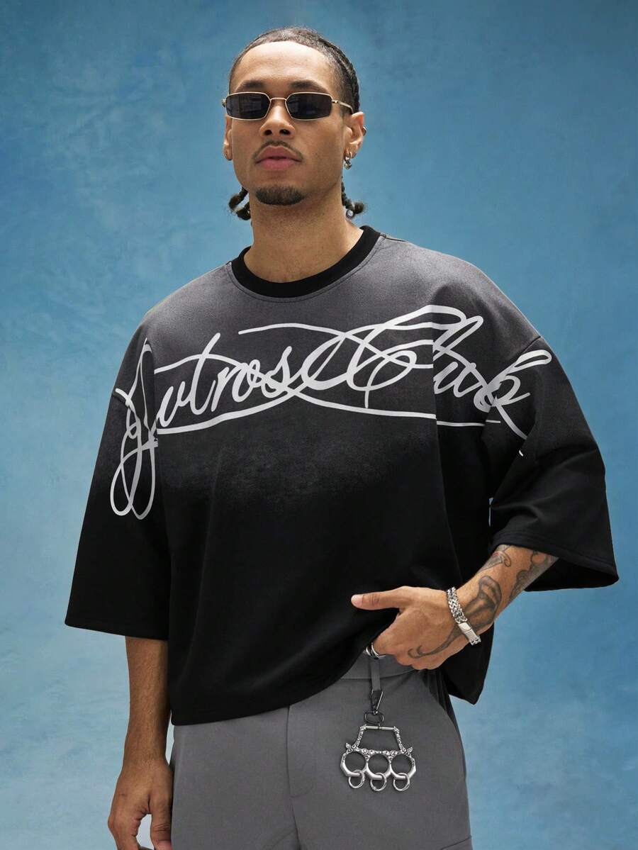 Camiseta Pavtros Signature Calligraphy Black Oversized - foto 6
