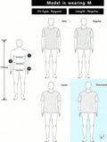 PAVTROS Camiseta Masculina com Estampa de Letras Listradas, Ombros Caídos e Ajuste Solto