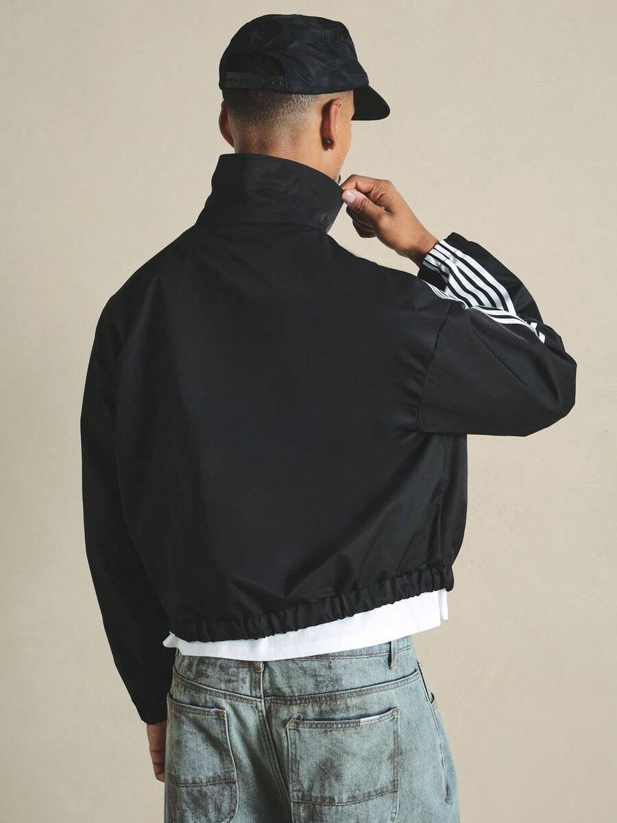 Jaqueta Pavtros Three-Stripe Track Jacket Black - foto 6
