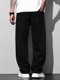 Calça Jeans Masculina Balão Reto Baggy Premium Streetwear Oversized Rapper Ganga Estilo Skatista Folgadas