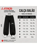 Calça Jeans Masculina Balão Reto Baggy Premium Streetwear Oversized Rapper Ganga Estilo Skatista Folgadas