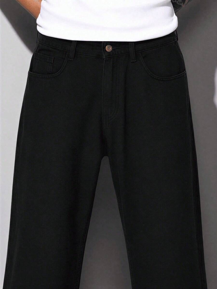 Calça Pavtros Loose Fit Washed Denim Grey - foto 14
