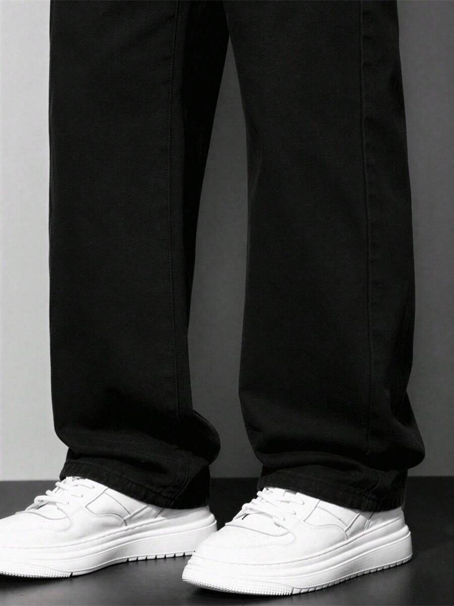 Calça Pavtros Loose Fit Washed Denim Grey - foto 17