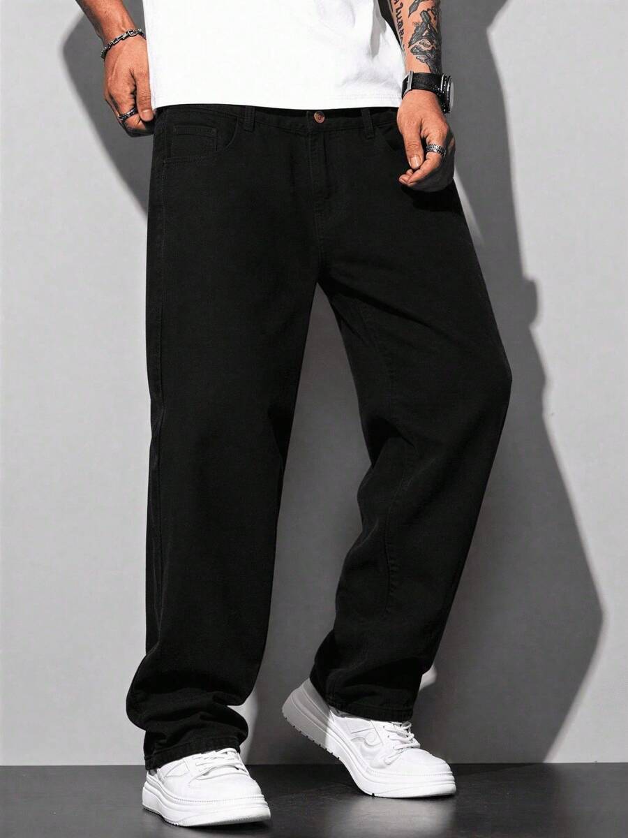Calça Pavtros Loose Fit Washed Denim Grey - foto 13
