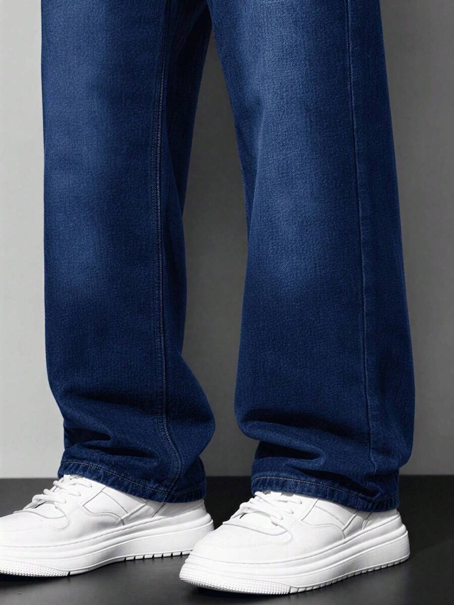 Calça Pavtros Loose Fit Washed Denim Grey - foto 37