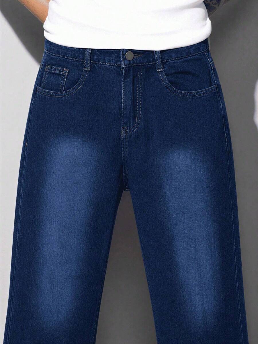 Calça Pavtros Loose Fit Washed Denim Grey - foto 33