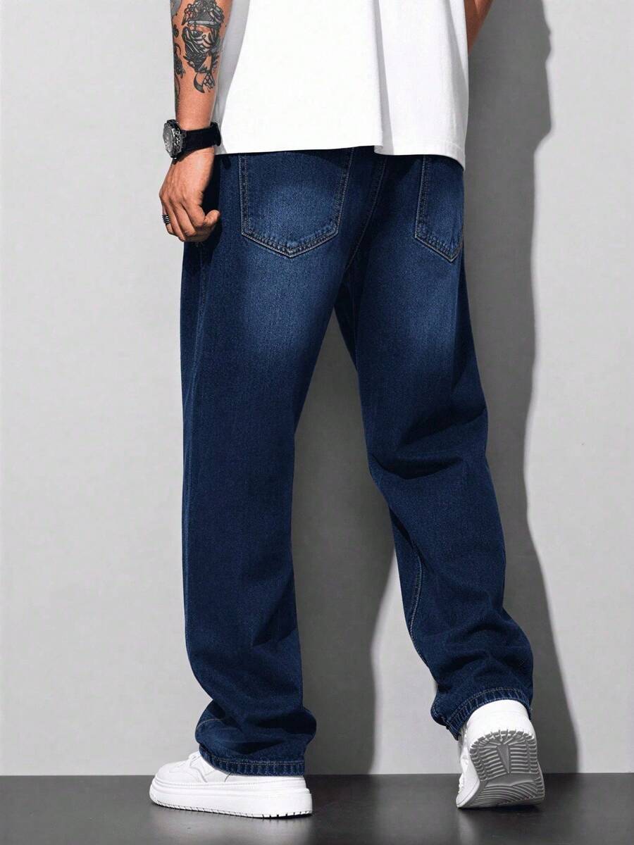 Calça Pavtros Loose Fit Washed Denim Grey - foto 32