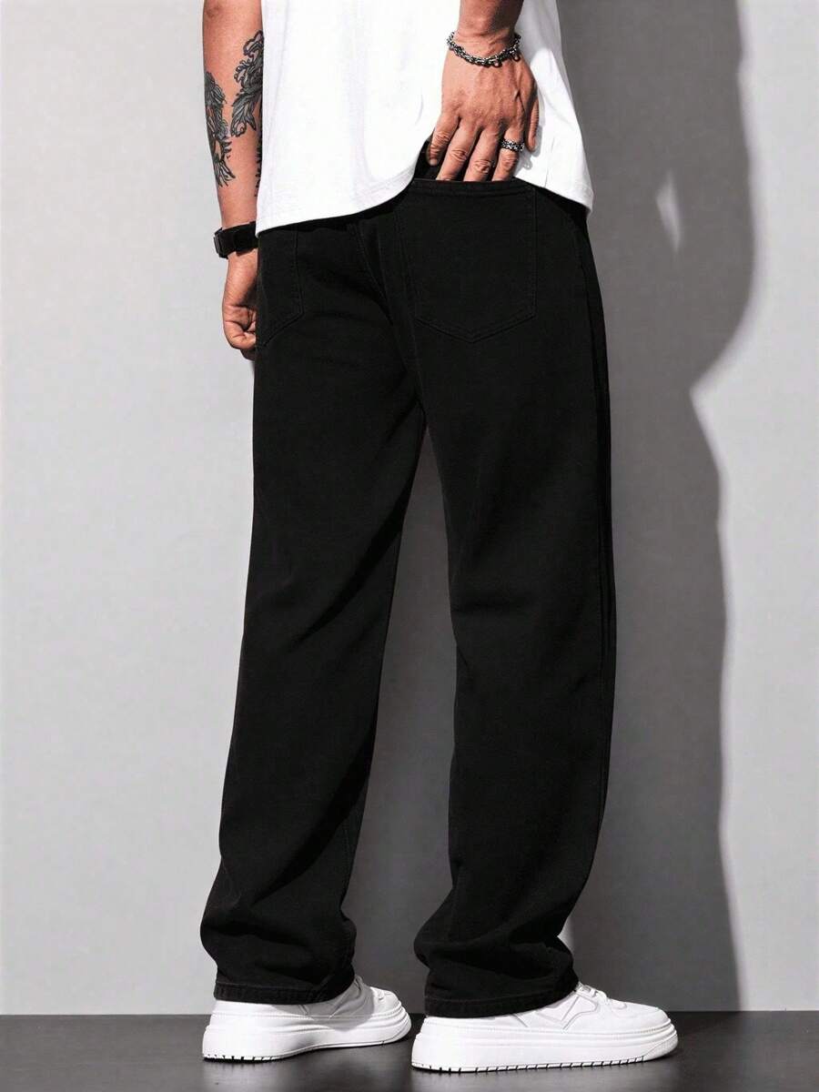 Calça Pavtros Loose Fit Washed Denim Grey - foto 15