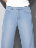 Calça Jeans Masculina Balão Reto Baggy Premium Streetwear Oversized Rapper Ganga Estilo Skatista Folgadas