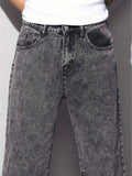 Calça Jeans Masculina Balão Reto Baggy Premium Streetwear Oversized Rapper Ganga Estilo Skatista Folgadas