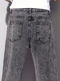 Calça Jeans Masculina Balão Reto Baggy Premium Streetwear Oversized Rapper Ganga Estilo Skatista Folgadas