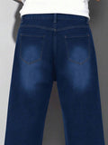 Calça Jeans Masculina Balão Reto Baggy Premium Streetwear Oversized Rapper Ganga Estilo Skatista Folgadas