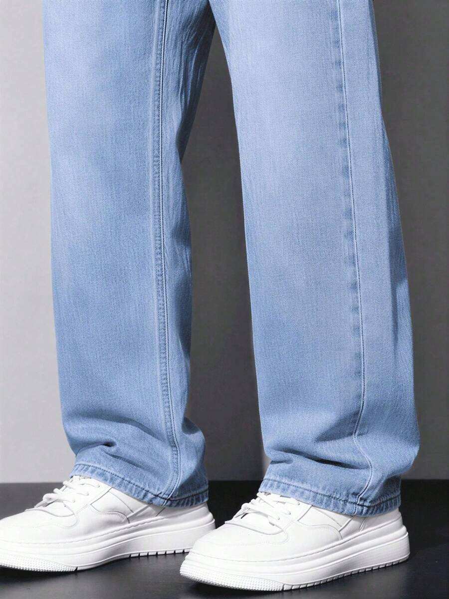 Calça Pavtros Loose Fit Washed Denim Grey - foto 29
