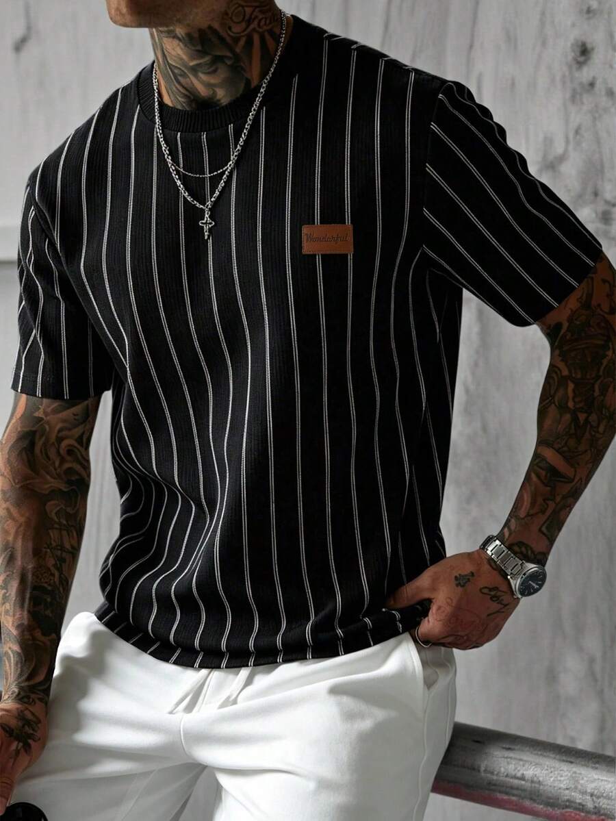 Camiseta Pavtros Jacquard Logotipo