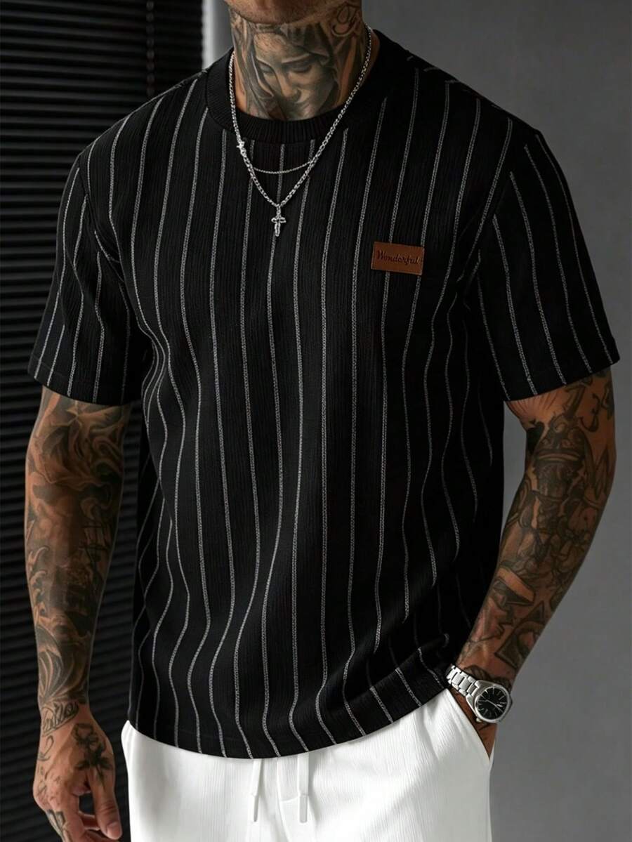 Camiseta Pavtros Jacquard Logotipo