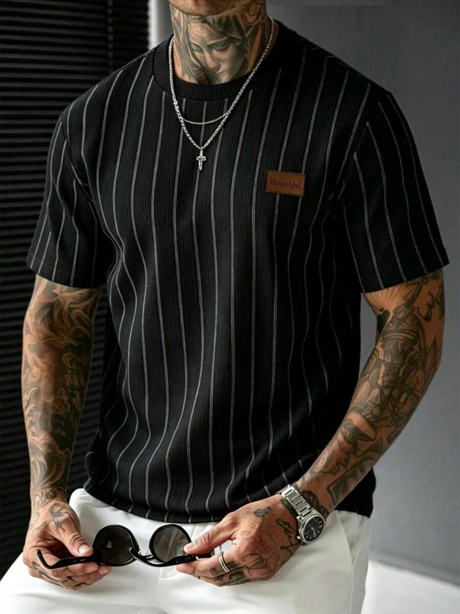 Camiseta Pavtros Jacquard Logotipo