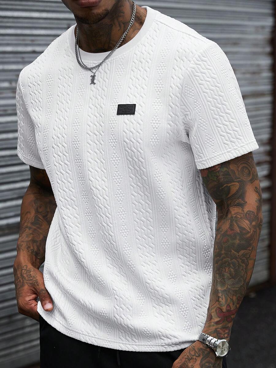 Camiseta Pavtros Jacquard Logotipo