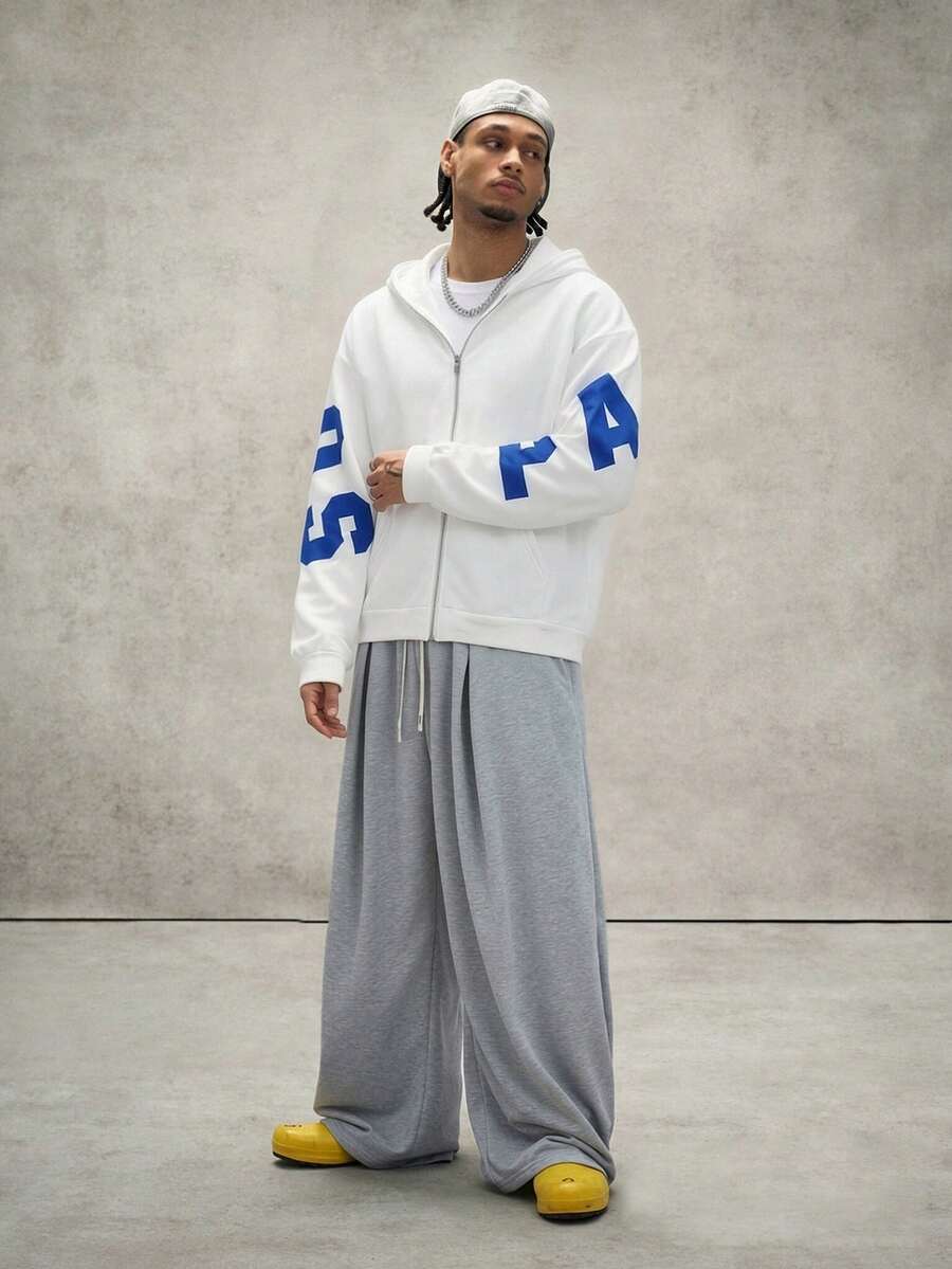 Moletom Azul Pavtros Oversized Logo