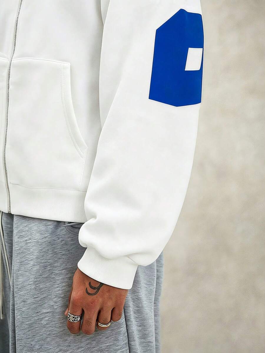 Moletom Azul Pavtros Oversized Logo